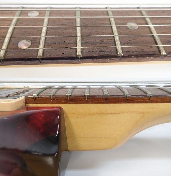 実際に弊社で買取させて頂いた★Paul Reed Smith/PRS/ポールリードスミス CE 24 Maple Raspberry ボルトオンネック ハードケース付きの画像 4枚目