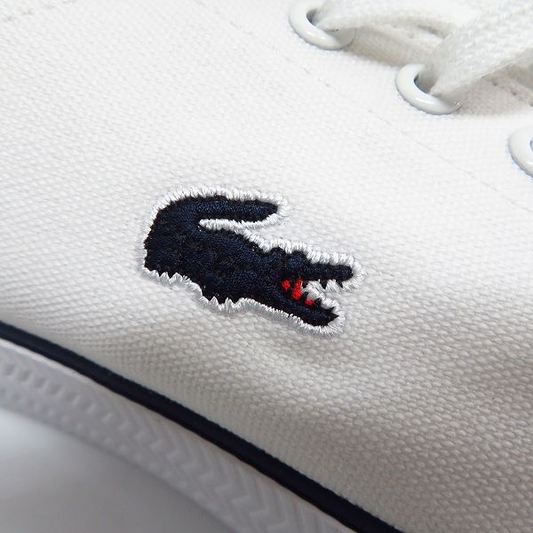 実際に弊社で買取させて頂いたLACOSTE/ラコステ GRIPSHOT キャンバススニーカー 7-39CMA0068042/US8.5の画像 7枚目