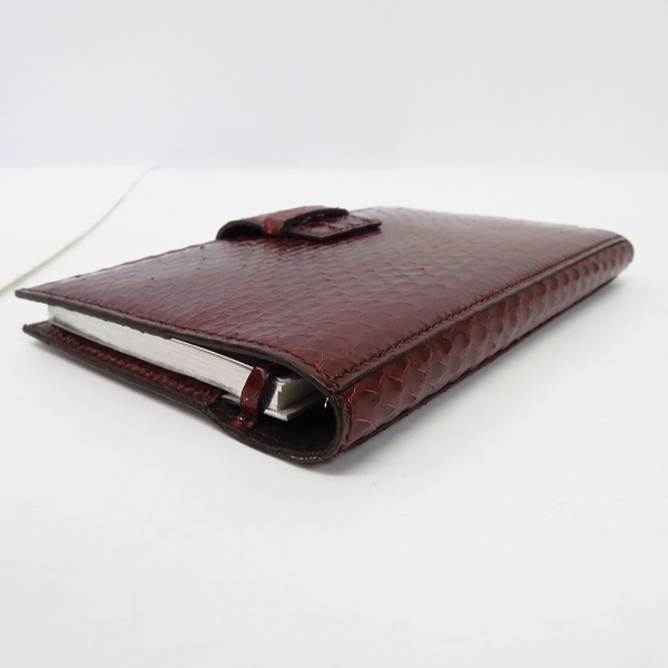 実際に弊社で買取させて頂いたCartier/カルティエ レ・マスト パイソンレザー ノートブックカバー L3001058の画像 2枚目