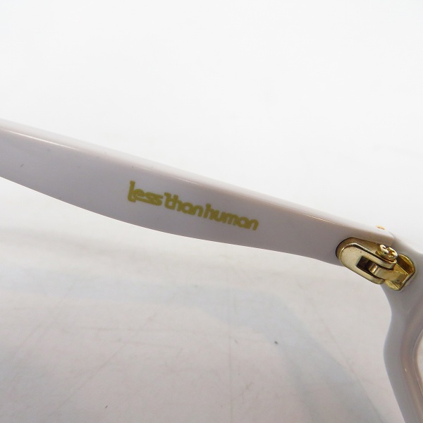 実際に弊社で買取させて頂いたLess than human/レスザンヒューマン ハーフリム メガネフレーム TIME52の画像 5枚目