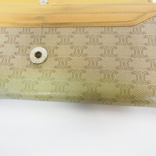 実際に弊社で買取させて頂いたCELINE/セリーヌ マカダム柄 クラッチバッグ/長財布 2点セットの画像 3枚目