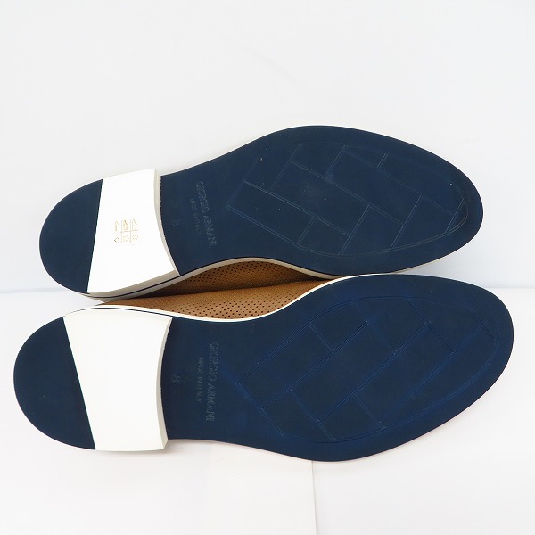 実際に弊社で買取させて頂いたGIORGIO ARMANI/ジョルジオアルマーニ パンチングレザーシューズ 8の画像 2枚目