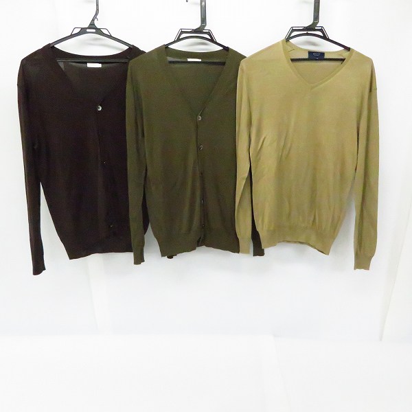 実際に弊社で買取させて頂いたEDIFICE/エディフィス シルクカーディガン/セーター size：M/44 3点セット