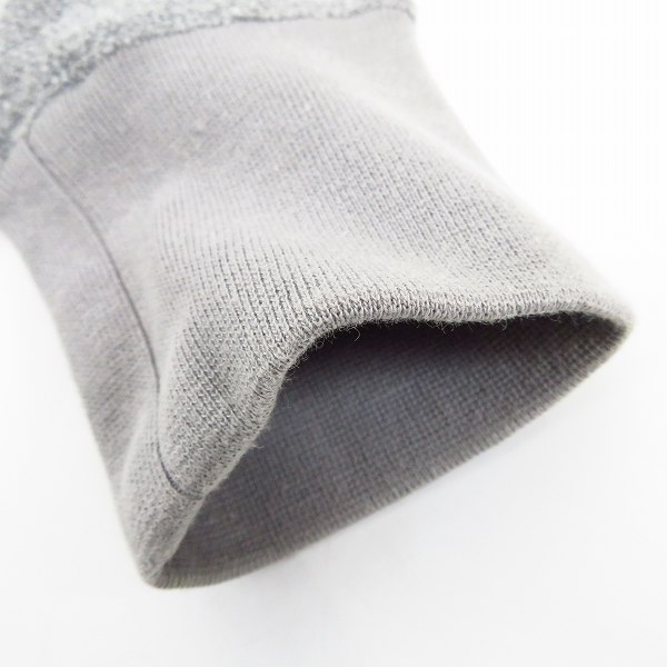 実際に弊社で買取させて頂いたKRISVANASSCHE/クリスヴァンアッシュ Vネック フーディジャケット グレー Sの画像 4枚目