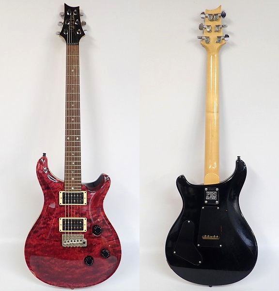 実際に弊社で買取させて頂いた★Paul Reed Smith/PRS/ポールリードスミス CE 24 Maple Raspberry ボルトオンネック ハードケース付きの画像 2枚目
