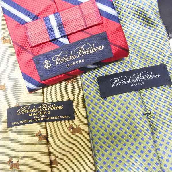 実際に弊社で買取させて頂いたBROOKS BROTHERS/ブルックス ブラザーズ 犬総柄/ストライプ柄等 ネクタイ 10点セットの画像 3枚目
