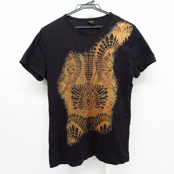 実際に弊社で買取させて頂いたJEAN PAUL GAULTIER HOMME/ジャンポールゴルチェオム フロントプリント 半袖 Tシャツ ブラック×ブラウン 48