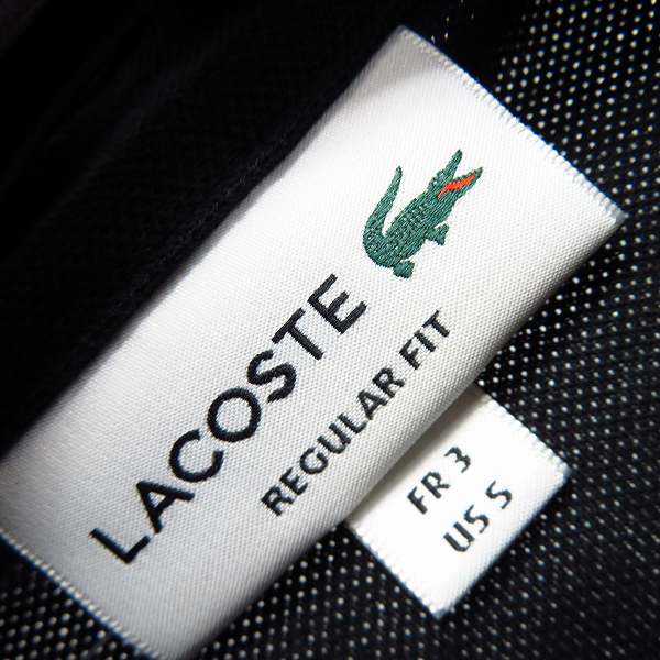 実際に弊社で買取させて頂いた【未使用】LACOSTE/ラコステ 半袖ポロシャツ ブラック PH5522L/3の画像 2枚目
