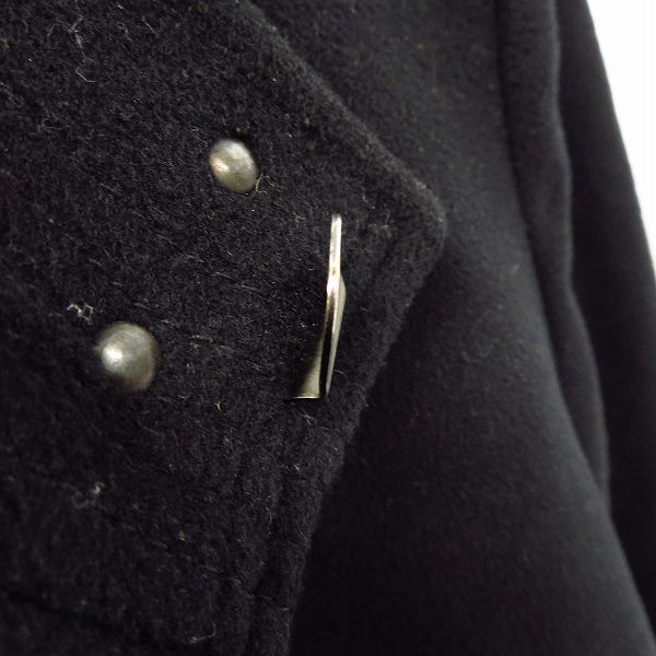 実際に弊社で買取させて頂いたHUGO BOSS/ヒューゴボス カシミア/ウール チェスターコート ブラック/US36Rの画像 5枚目