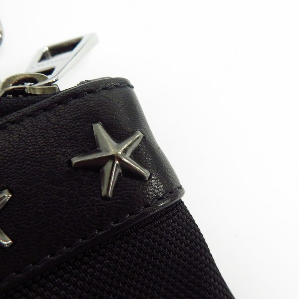 実際に弊社で買取させて頂いたJIMMY CHOO/ジミーチュウ スタースタッズ レザー切り替え クラッチ/ショルダーバッグの画像 6枚目