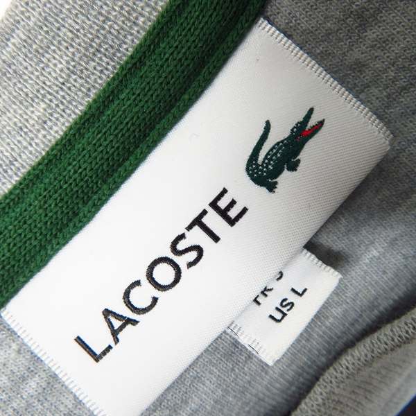 実際に弊社で買取させて頂いたLACOSTE/ラコステ BIGロゴ 長袖 スウェット/トレーナー Lの画像 2枚目