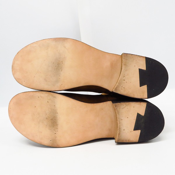 実際に弊社で買取させて頂いたISAMU KATAYAMA BACKLASH/バックラッシュ ホーウィンレザースエード used加工 サイドジップブーツ 612-01 25.5の画像 2枚目