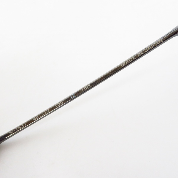 実際に弊社で買取させて頂いた999.9/フォーナインズ メガネフレーム ケーブルテンプル ボストン S-183T の画像 5枚目