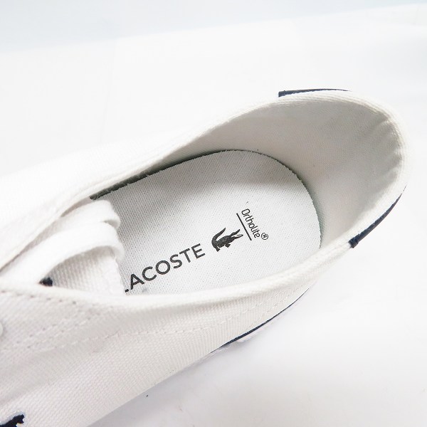 実際に弊社で買取させて頂いたLACOSTE/ラコステ GRIPSHOT キャンバススニーカー 7-39CMA0068042/US8.5の画像 4枚目