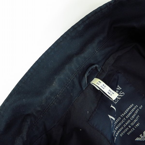 実際に弊社で買取させて頂いたARMANI JEANS/アルマーニジーンズ 4ポケット 3Bテーラードジャケット 46の画像 7枚目