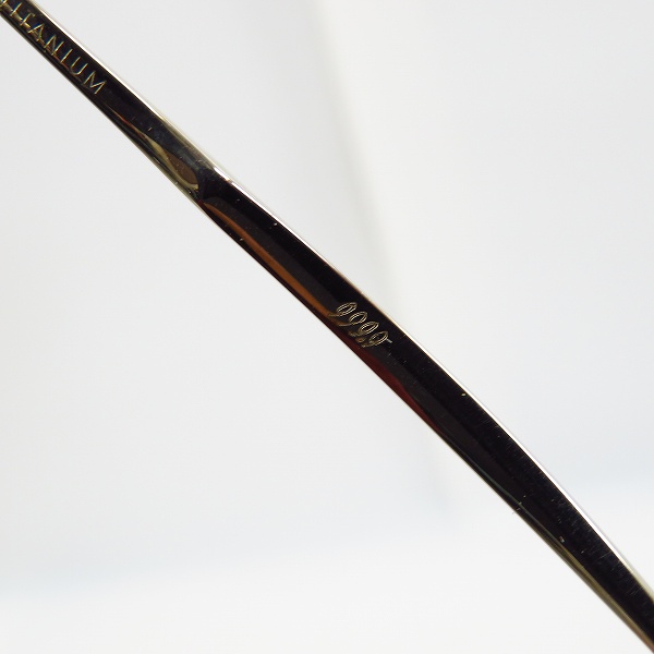 実際に弊社で買取させて頂いた999.9/フォーナインズ メタル ハーフリム アイウェア/メガネフレーム S-207T 度入りの画像 5枚目