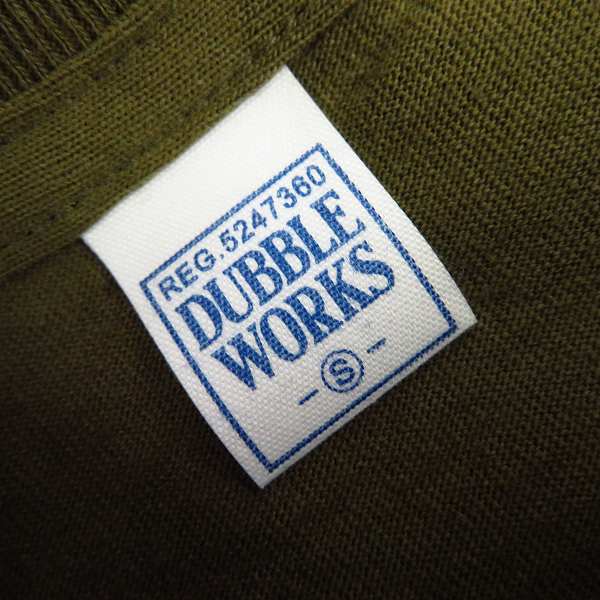 実際に弊社で買取させて頂いたDUBBLE WORKS/ダブルワークス パックTシャツ カーキ/グリーン size：S 2点セットの画像 2枚目