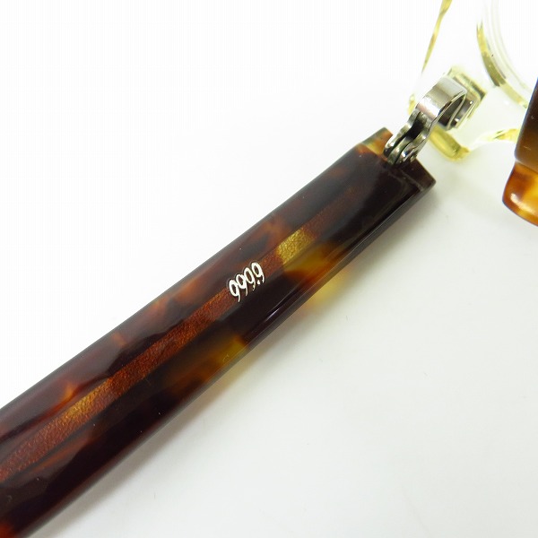 実際に弊社で買取させて頂いた999.9/フォーナインズ メガネフレーム ナイロール NPN-923　の画像 4枚目