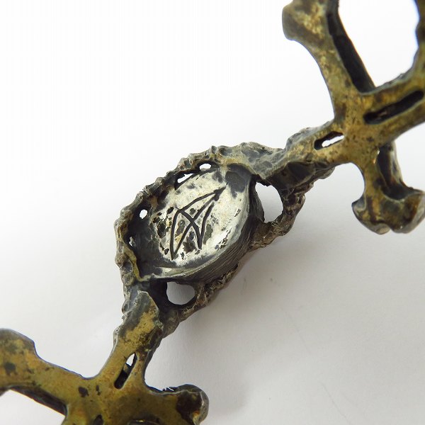 実際に弊社で買取させて頂いたCrazy Pig/クレイジーピッグ ボーンハンド＆アイ・ブレスレット/バングルの画像 5枚目