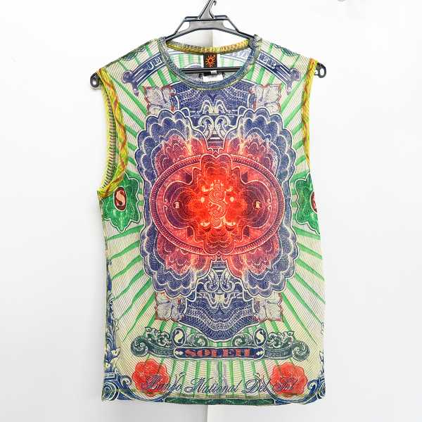 実際に弊社で買取させて頂いたJEAN PAUL GAULTIER SOLEIL/ジャンポールゴルチェソレイユ パワーネット 総柄 タンクトップ カットソー S