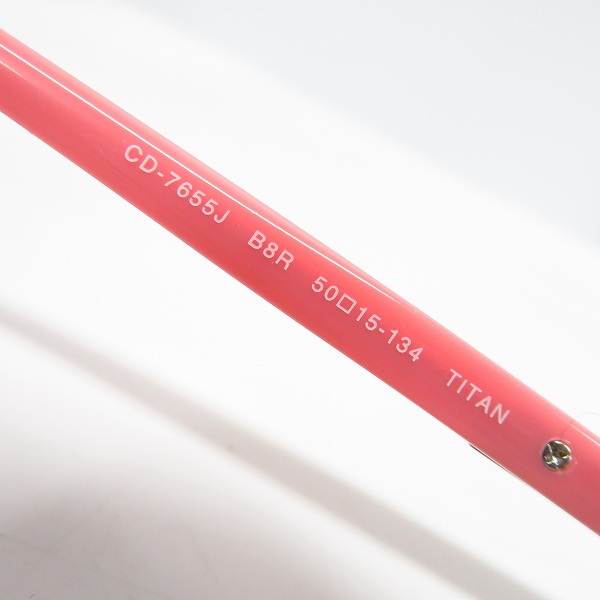 実際に弊社で買取させて頂いたChristian Dior/クリスチャンディオール メガネフレーム/アイウェア CD-7655Jの画像 5枚目