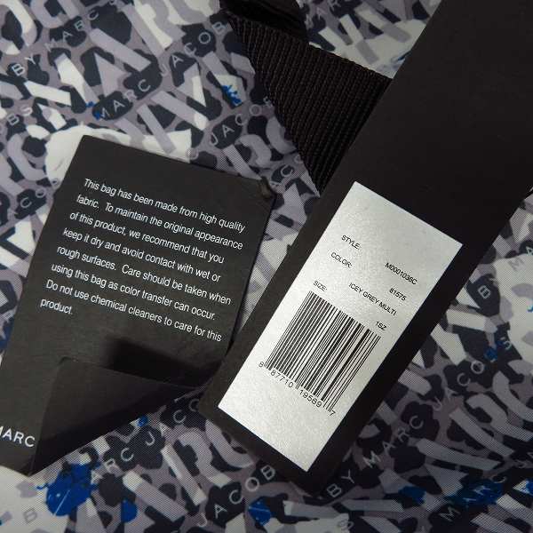 実際に弊社で買取させて頂いた【未使用】MARC BY MARC JACOBS/マークバイマークジェイコブス 総柄 トートバッグ M0001036Cの画像 5枚目