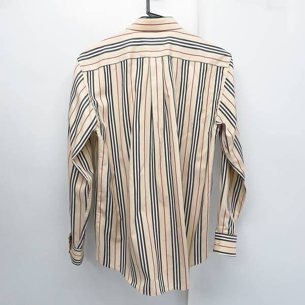実際に弊社で買取させて頂いたBURBERRY LONDON/バーバリーロンドン ストライプチェックシャツ 16 1/2の画像 1枚目