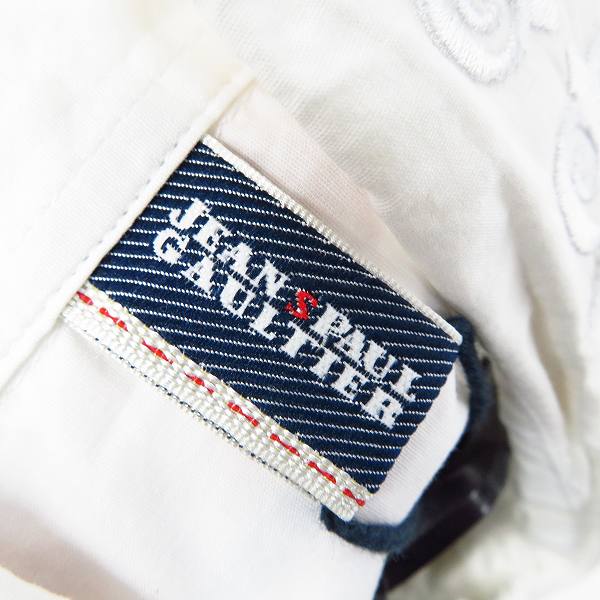 実際に弊社で買取させて頂いたJEAN PAUL GAULTIER/ジャンポールゴルチェ 刺繡 ビッグカラー 長袖 ドレスシャツ Mの画像 2枚目