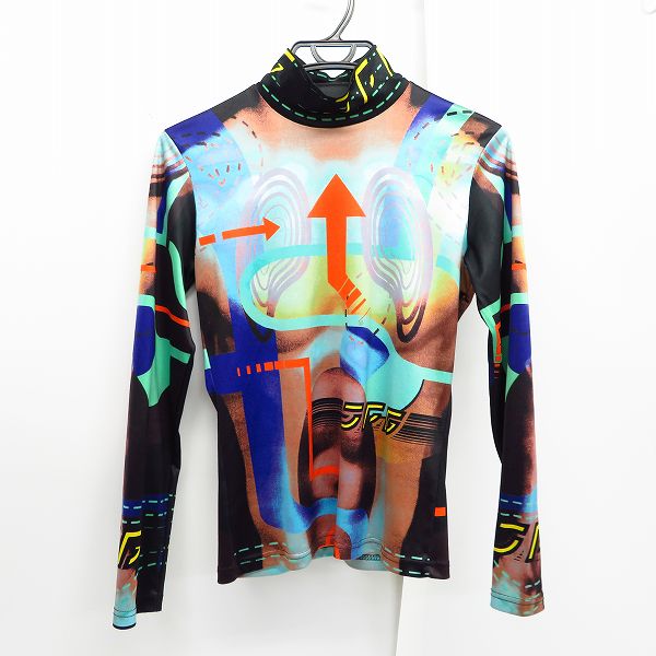 実際に弊社で買取させて頂いたJPG/ジャンポールゴルチェ サイバープリント ハイネック 長袖 カットソー/40