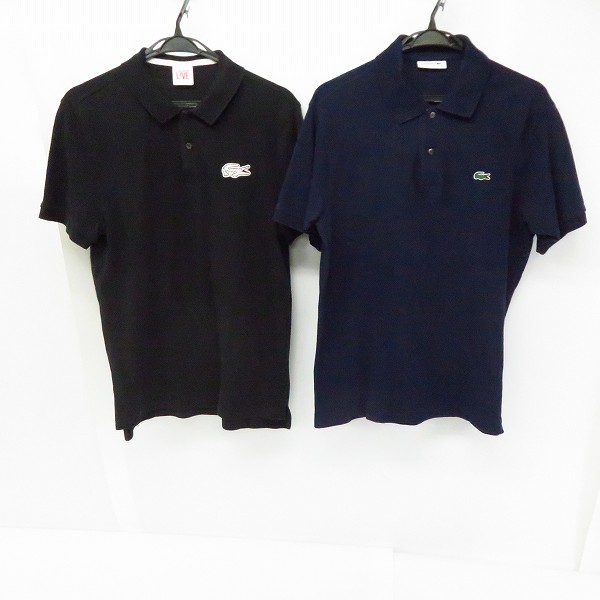 実際に弊社で買取させて頂いた LACOSTE/ラコステ 胸ロゴ 刺繍 半袖ポロシャツ Size：4  2点セット