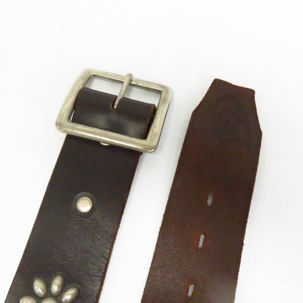 実際に弊社で買取させて頂いたHTC/エイチティーシー レザー スタッズベルト 34の画像 1枚目