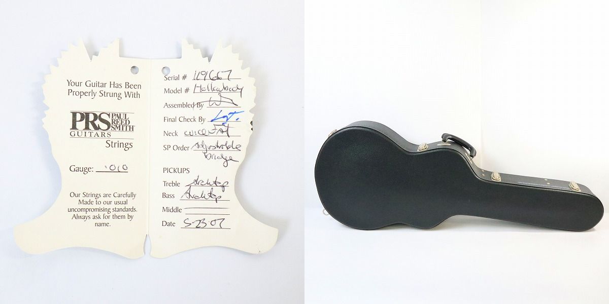 実際に弊社で買取させて頂いた★Paul Reed Smith/PRS/ポールリードスミス McCarty Hollow Body 1st NATURAL エレキギター ハードケース付きの画像 9枚目