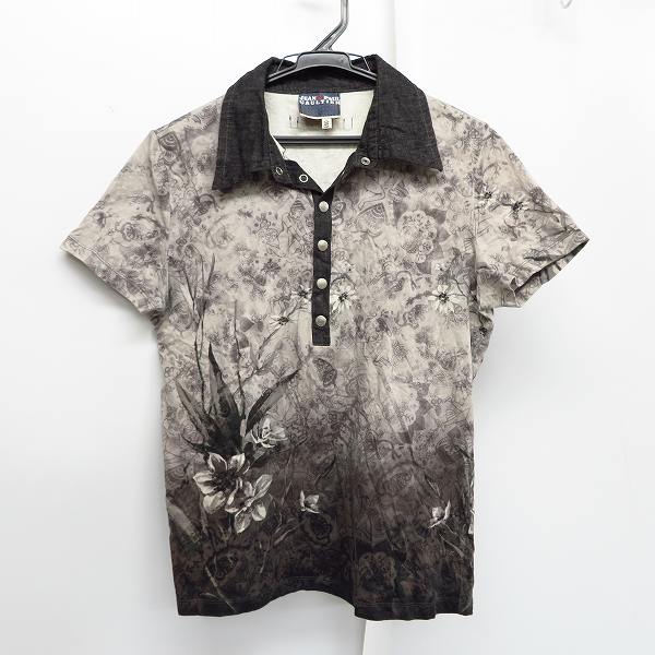 実際に弊社で買取させて頂いたJEAN PAUL GAULTIER/ジャンポールゴルチェ SEX/花柄 プリント 半袖 ポロシャツ 48