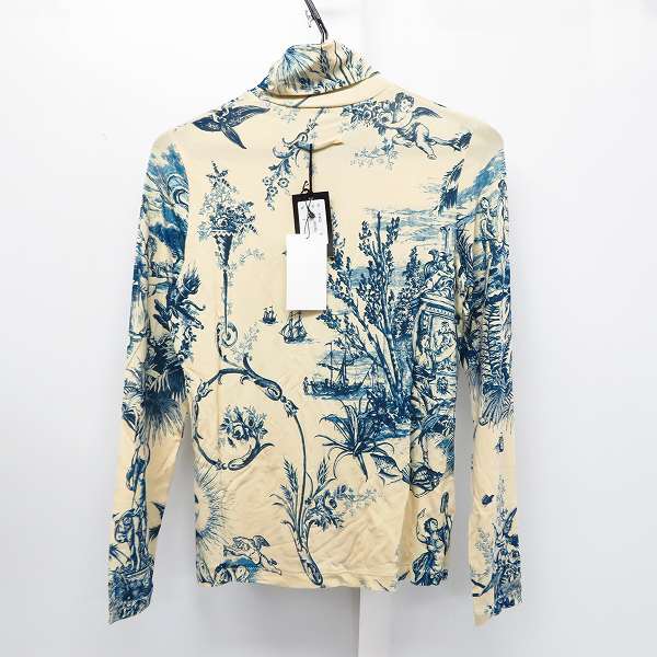 実際に弊社で買取させて頂いたJEAN PAUL GAULTIER SOLEIL/ジャンポールゴルチェ ソレイユ プリント タートルネック 長袖 カットソー Sの画像 1枚目