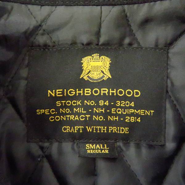 実際に弊社で買取させて頂いたNEIGHBORHOOD/ネイバーフッド 16AW P/WN-COAT Pコート ブラック Sの画像 2枚目