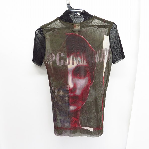 実際に弊社で買取させて頂いたJPG/ジャンポールゴルチェ パワーネット フェイスプリント Tシャツ カットソー 48の画像 1枚目