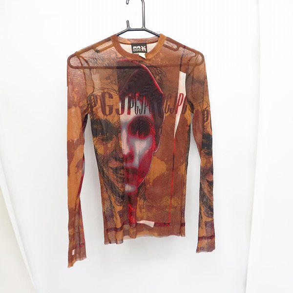 実際に弊社で買取させて頂いたJPG/ジャンポールゴルチェ パワーネット フェイスプリント カットソー 48