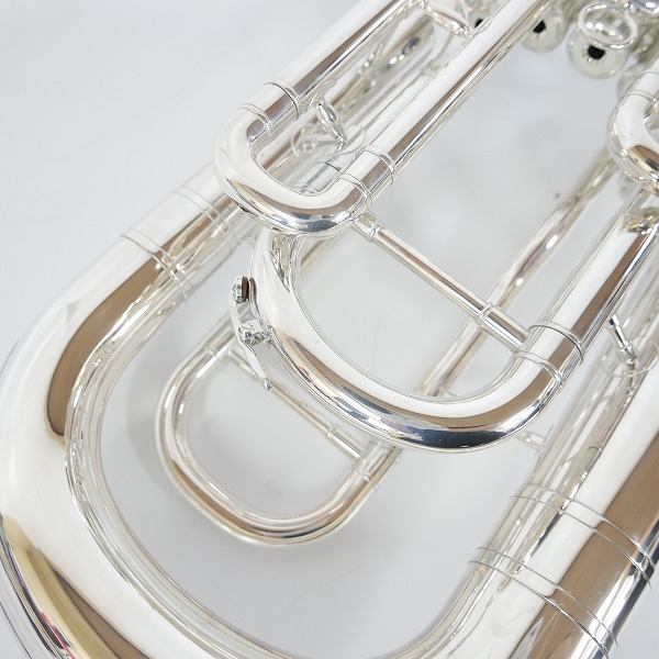 実際に弊社で買取させて頂いた★【難あり】Playtech/プレイテック ユーフォニアム 4ピストン シルバー セミハードケース付きの画像 4枚目