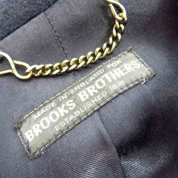実際に弊社で買取させて頂いたBrooks Brothers/ブルックス ブラザーズ ウールコート ネイビー/UK38の画像 2枚目