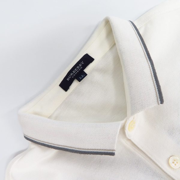 実際に弊社で買取させて頂いたBURBERRY LONDON/バーバリーロンドン ロゴ刺繍 ポロシャツ LLの画像 5枚目