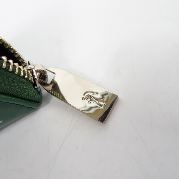 実際に弊社で買取させて頂いたLACOSTE/ラコステ ラウンドジップ/ファスナー ウォレット/財布の画像 5枚目