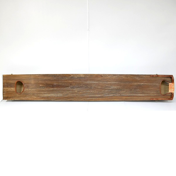 実際に弊社で買取させて頂いた★琴/箏 17弦琴 すだれ彫り 並甲 和楽器 カバー付き の画像 4枚目