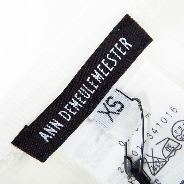 実際に弊社で買取させて頂いた【未使用】ANN DEMEULEMEESTER/アンドゥムルメステール Tシャツ ホワイト XSの画像 2枚目