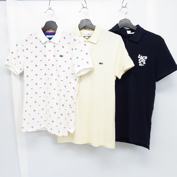 実際に弊社で買取させて頂いたLACOSTE/ラコステ ワンポイントロゴ ポロシャツ 半袖/トップス カットソー 6点セット 1/2の画像 2枚目
