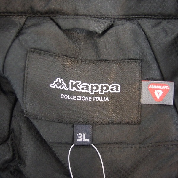 実際に弊社で買取させて頂いた【未使用】kappa/カッパ ゴルフ 中綿ブルゾン ブラック KG4520T13/3Lの画像 2枚目