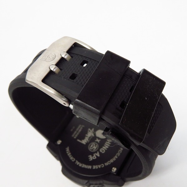 実際に弊社で買取させて頂いたA BATHING APE×Stussy×Luminox/アベイシングエイプ×ステューシー×ルミノックス コラボ 腕時計【動作未確認】の画像 2枚目