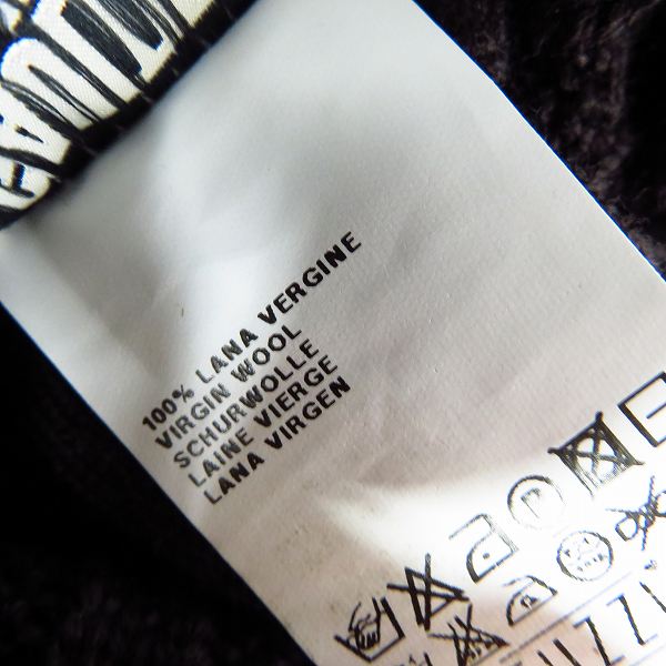 実際に弊社で買取させて頂いた【未使用】JEAN PAUL GAULTIER/ジャンポールゴルチェ ウールニット ジップアップ ブルゾン/Sの画像 3枚目