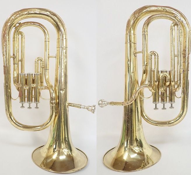 実際に弊社で買取させて頂いた★【ジャンク】YAMAHA/ヤマハ YAH-202/YAH202 アルトホルン ハードケース付の画像 1枚目