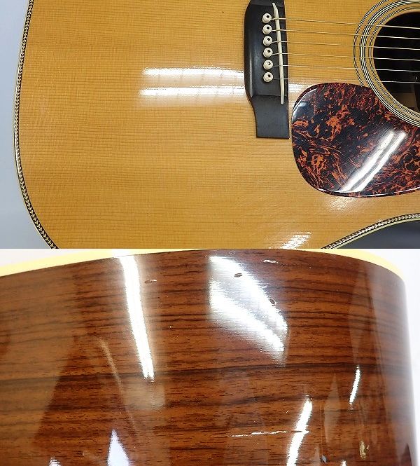 実際に弊社で買取させて頂いた★【難あり】MARTIN/マーティン HD-28V アコースティックギター/アコギ エレアコ仕様 2010年製 ハードケース付の画像 7枚目