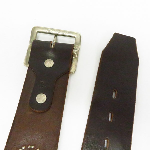 実際に弊社で買取させて頂いたHTC/エイチティーシー レザー スタッズベルト 34の画像 2枚目